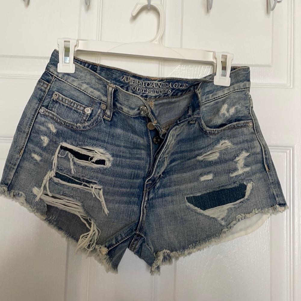 American Eagle Ripped Jeans Shorts